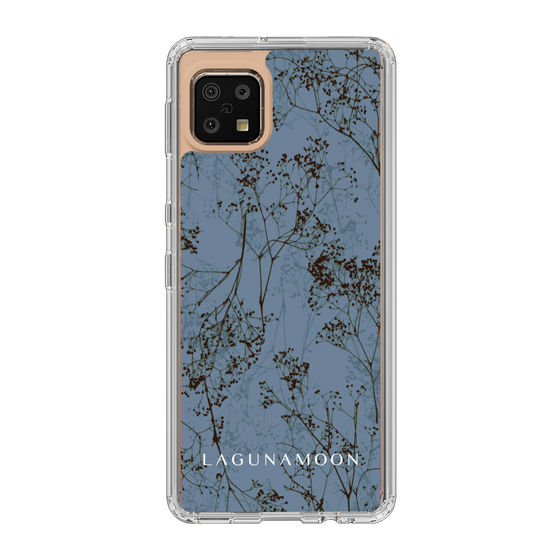 Slim Protection Case［ LAGUNAMOON - Botanical - Blue ］