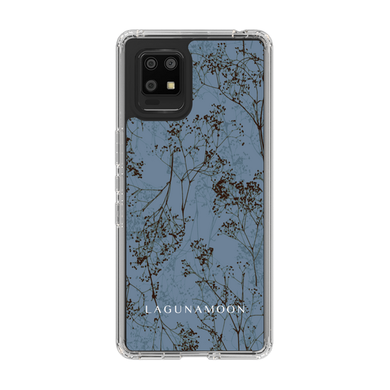 Slim Protection Case［ LAGUNAMOON - Botanical - Blue ］
