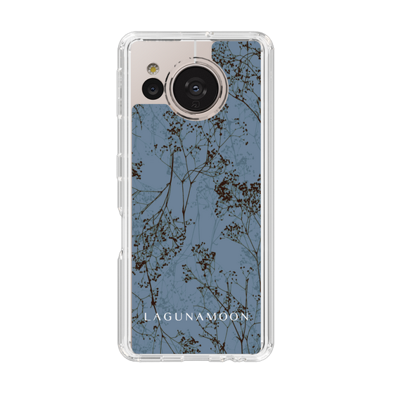 Slim Protection Case［ LAGUNAMOON - Botanical - Blue ］
