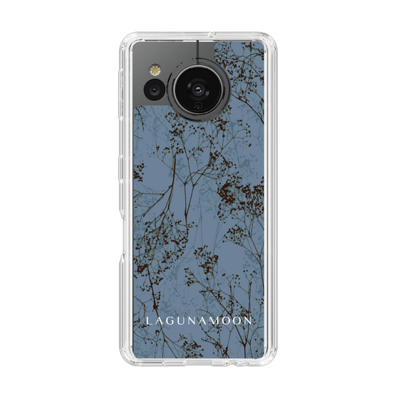 Slim Protection Case［ LAGUNAMOON - Botanical - Blue ］