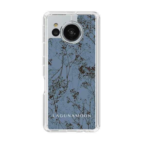 Slim Protection Case［ LAGUNAMOON - Botanical - Blue ］