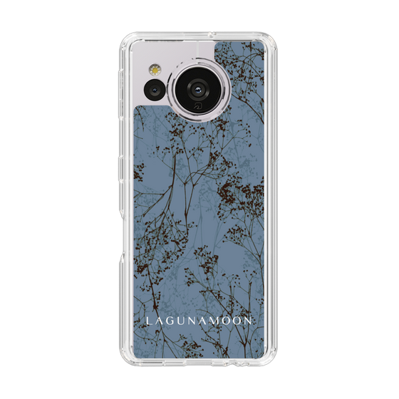 Slim Protection Case［ LAGUNAMOON - Botanical - Blue ］