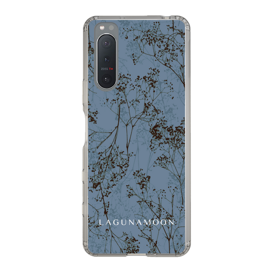 Slim Protection Case［ LAGUNAMOON - Botanical - Blue ］