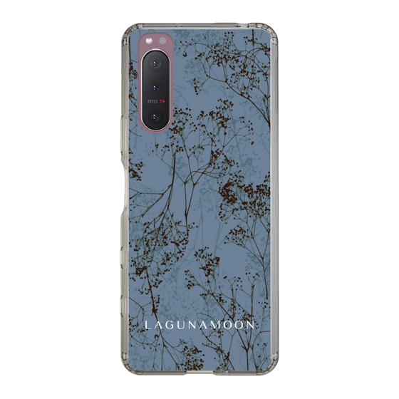 Slim Protection Case［ LAGUNAMOON - Botanical - Blue ］