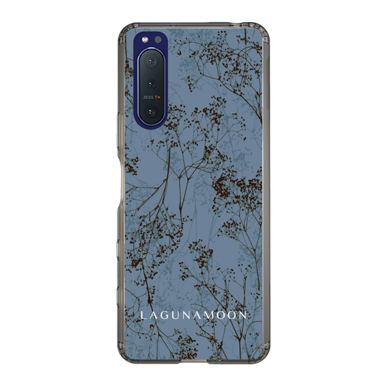 Slim Protection Case［ LAGUNAMOON - Botanical - Blue ］