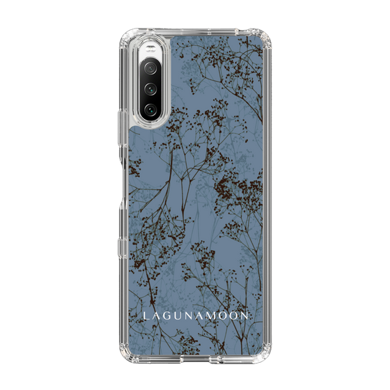 Slim Protection Case［ LAGUNAMOON - Botanical - Blue ］