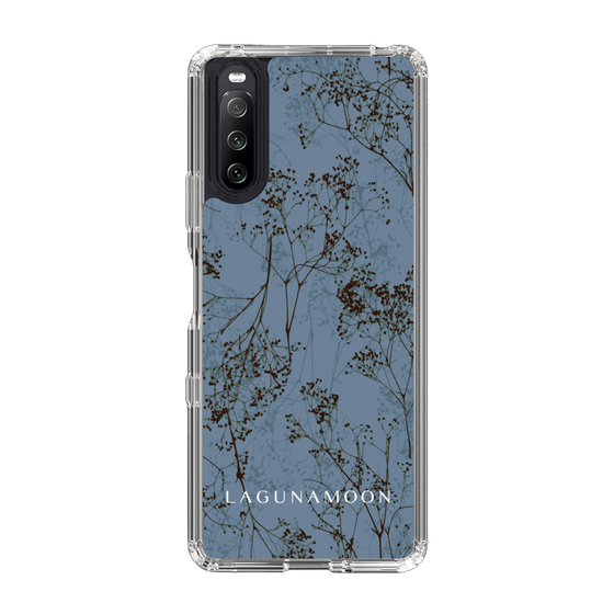 Slim Protection Case［ LAGUNAMOON - Botanical - Blue ］