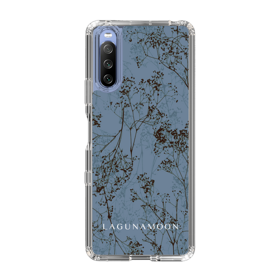 Slim Protection Case［ LAGUNAMOON - Botanical - Blue ］