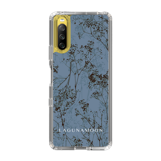 Slim Protection Case［ LAGUNAMOON - Botanical - Blue ］