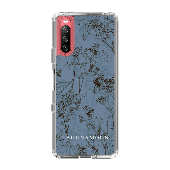 Slim Protection Case［ LAGUNAMOON - Botanical - Blue ］