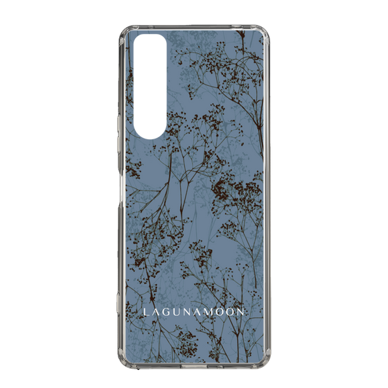 Slim Protection Case［ LAGUNAMOON - Botanical - Blue ］