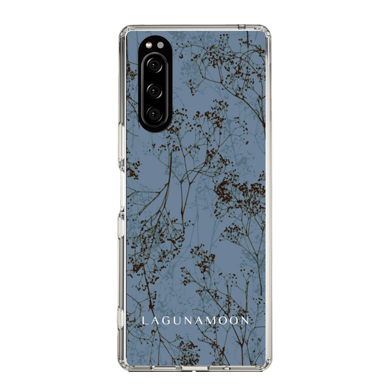 Slim Protection Case［ LAGUNAMOON - Botanical - Blue ］