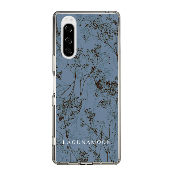 Slim Protection Case［ LAGUNAMOON - Botanical - Blue ］