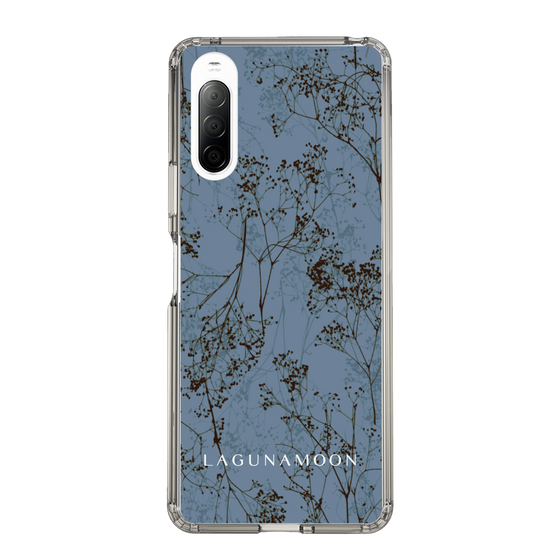 Slim Protection Case［ LAGUNAMOON - Botanical - Blue ］