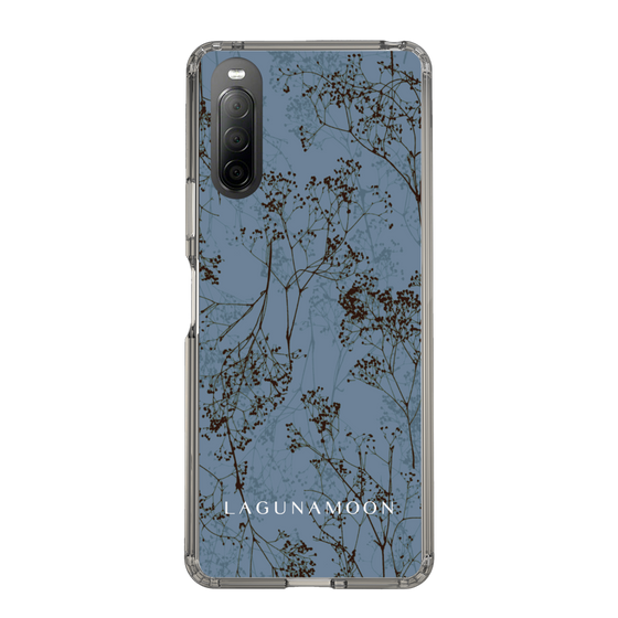 Slim Protection Case［ LAGUNAMOON - Botanical - Blue ］