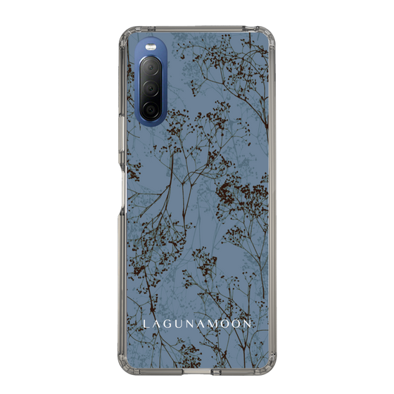 Slim Protection Case［ LAGUNAMOON - Botanical - Blue ］