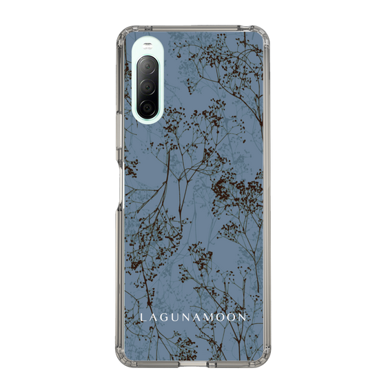 Slim Protection Case［ LAGUNAMOON - Botanical - Blue ］