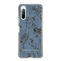 Slim Protection Case［ LAGUNAMOON - Botanical - Blue ］