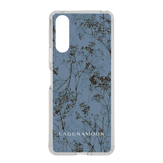 Slim Protection Case［ LAGUNAMOON - Botanical - Blue ］