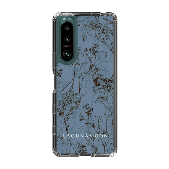 Slim Protection Case［ LAGUNAMOON - Botanical - Blue ］