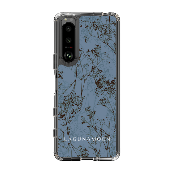 Slim Protection Case［ LAGUNAMOON - Botanical - Blue ］