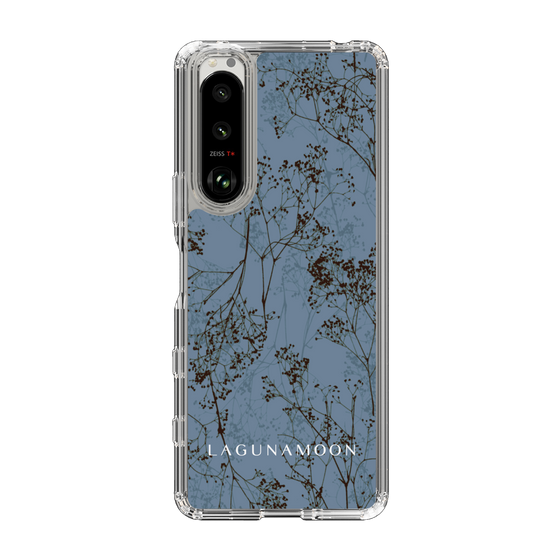 Slim Protection Case［ LAGUNAMOON - Botanical - Blue ］
