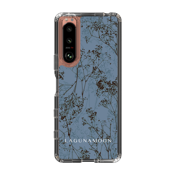 Slim Protection Case［ LAGUNAMOON - Botanical - Blue ］