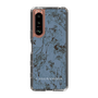 Slim Protection Case［ LAGUNAMOON - Botanical - Blue ］