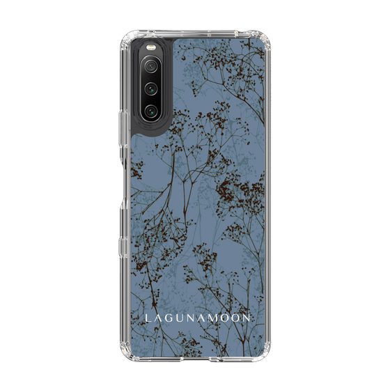 Slim Protection Case［ LAGUNAMOON - Botanical - Blue ］