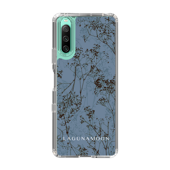 Slim Protection Case［ LAGUNAMOON - Botanical - Blue ］