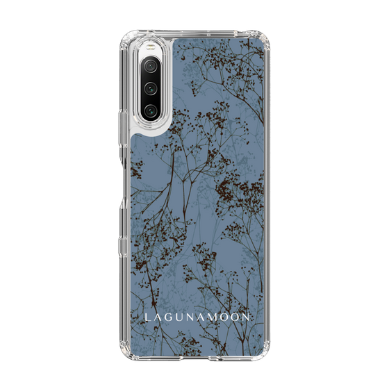 Slim Protection Case［ LAGUNAMOON - Botanical - Blue ］