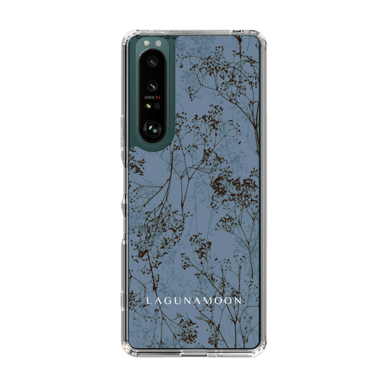 Slim Protection Case［ LAGUNAMOON - Botanical - Blue ］
