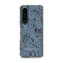 Slim Protection Case［ LAGUNAMOON - Botanical - Blue ］