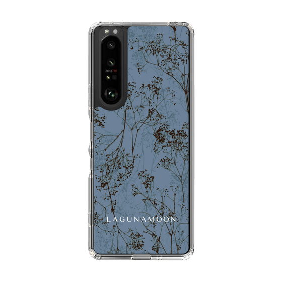 Slim Protection Case［ LAGUNAMOON - Botanical - Blue ］