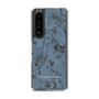 Slim Protection Case［ LAGUNAMOON - Botanical - Blue ］