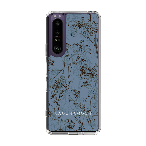 Slim Protection Case［ LAGUNAMOON - Botanical - Blue ］