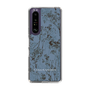 Slim Protection Case［ LAGUNAMOON - Botanical - Blue ］