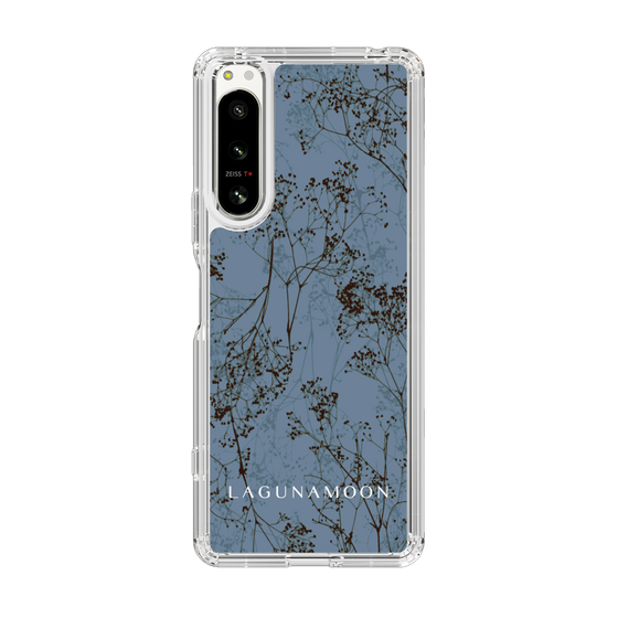 Slim Protection Case［ LAGUNAMOON - Botanical - Blue ］