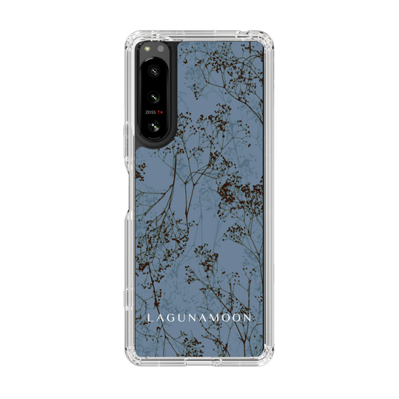 Slim Protection Case［ LAGUNAMOON - Botanical - Blue ］