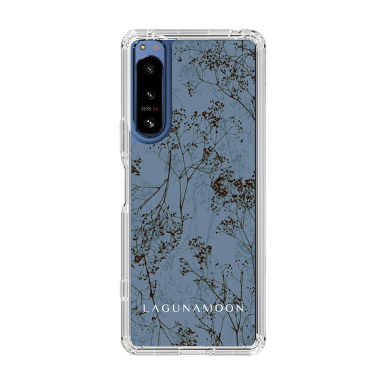 Slim Protection Case［ LAGUNAMOON - Botanical - Blue ］