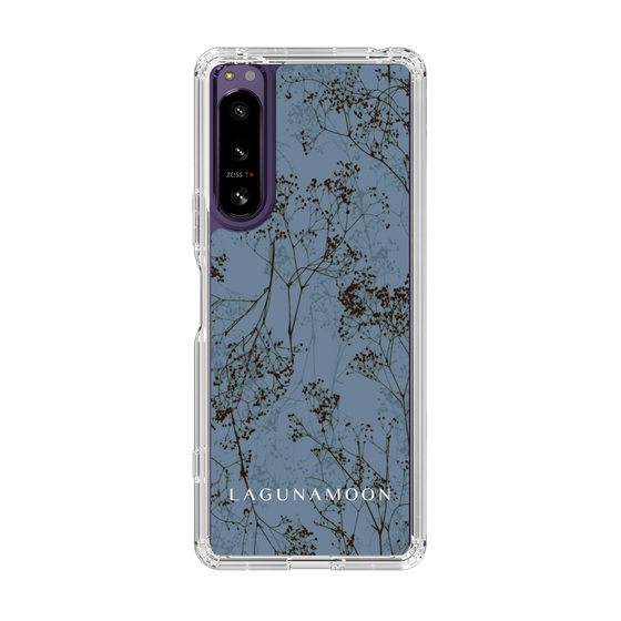 Slim Protection Case［ LAGUNAMOON - Botanical - Blue ］