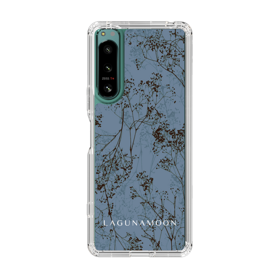 Slim Protection Case［ LAGUNAMOON - Botanical - Blue ］