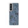 Slim Protection Case［ LAGUNAMOON - Botanical - Blue ］