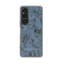 Slim Protection Case［ LAGUNAMOON - Botanical - Blue ］