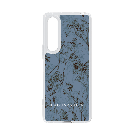Slim Protection Case［ LAGUNAMOON - Botanical - Blue ］