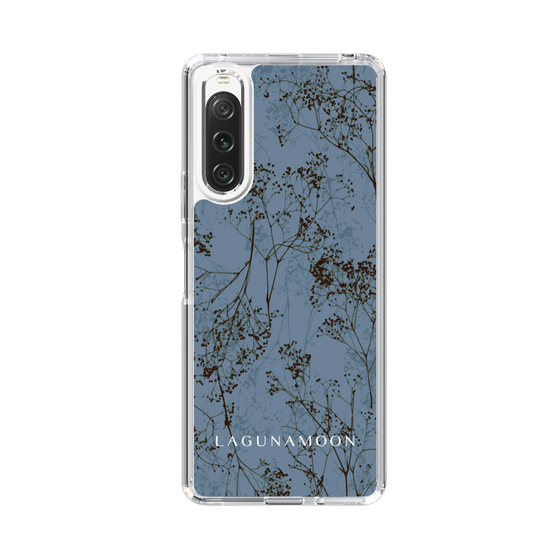 Slim Protection Case［ LAGUNAMOON - Botanical - Blue ］