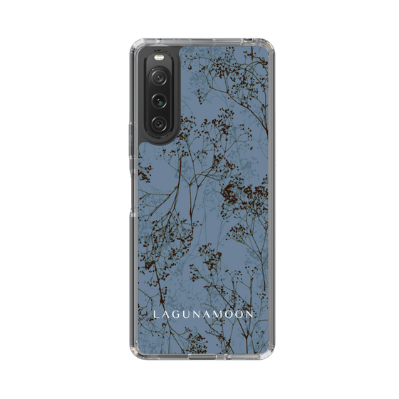 Slim Protection Case［ LAGUNAMOON - Botanical - Blue ］