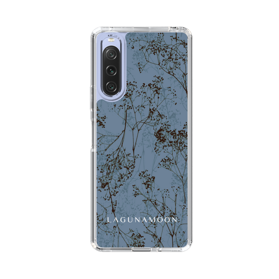 Slim Protection Case［ LAGUNAMOON - Botanical - Blue ］