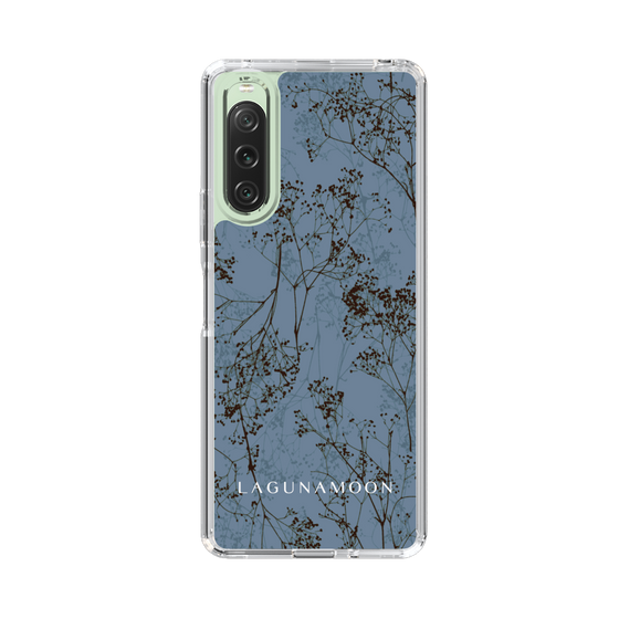 Slim Protection Case［ LAGUNAMOON - Botanical - Blue ］