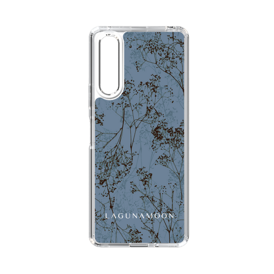 Slim Protection Case［ LAGUNAMOON - Botanical - Blue ］